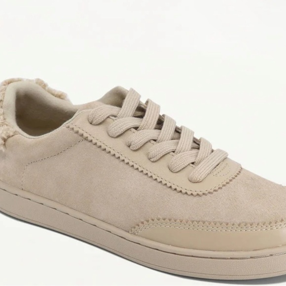 Splendid FREYA sneaker.  Suede sneaker with  shearling in the back. - Picture 2 of 3